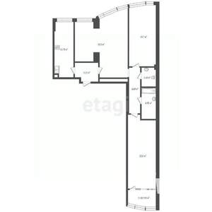 4-к квартира, вторичка, 114м2, 7/30 этаж