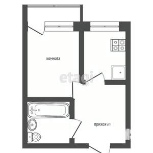 Студия квартира, вторичка, 29м2, 9/14 этаж