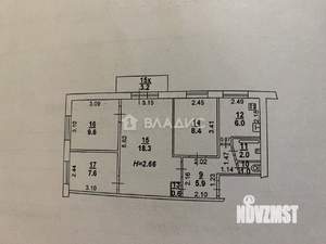 4-к квартира, вторичка, 60м2, 3/5 этаж