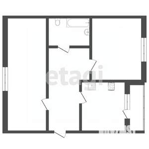 2-к квартира, вторичка, 45м2, 3/5 этаж