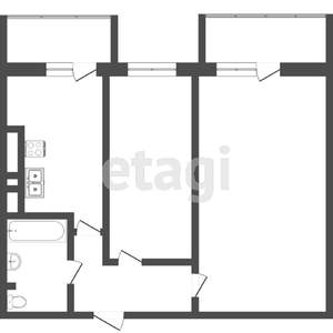 2-к квартира, вторичка, 48м2, 3/5 этаж