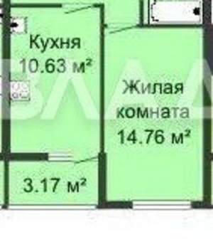 1-к квартира, вторичка, 38м2, 6/21 этаж