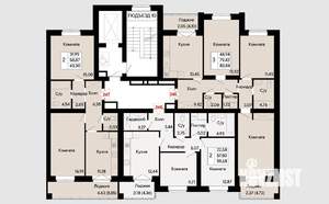 4-к квартира, вторичка, 104м2, 8/8 этаж