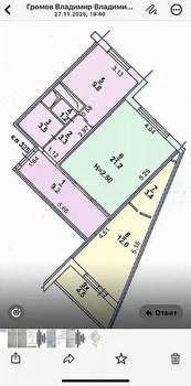 2-к квартира, вторичка, 64м2, 11/18 этаж