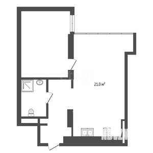 1-к квартира, вторичка, 46м2, 13/16 этаж
