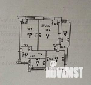 2-к квартира, вторичка, 54м2, 2/7 этаж