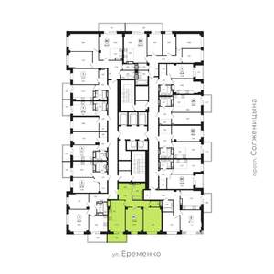 3-к квартира, вторичка, 78м2, 2/24 этаж