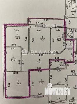 3-к квартира, вторичка, 104м2, 3/16 этаж