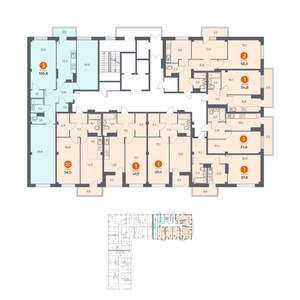 3-к квартира, вторичка, 102м2, 19/19 этаж