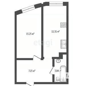 1-к квартира, вторичка, 39м2, 4/24 этаж