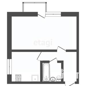 1-к квартира, вторичка, 30м2, 3/4 этаж