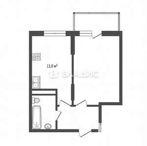 1-к квартира, вторичка, 39м2, 9/10 этаж