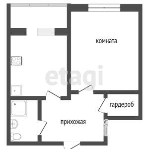 1-к квартира, вторичка, 49м2, 12/23 этаж