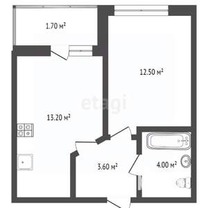 1-к квартира, вторичка, 35м2, 8/24 этаж