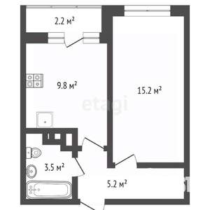 1-к квартира, вторичка, 34м2, 9/24 этаж