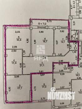 3-к квартира, вторичка, 104м2, 3/16 этаж
