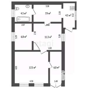 3-к квартира, вторичка, 90м2, 5/6 этаж