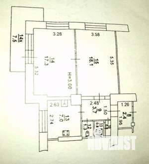 2-к квартира, вторичка, 51м2, 4/6 этаж