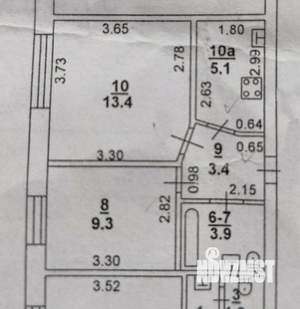 2-к квартира, вторичка, 35м2, 3/9 этаж