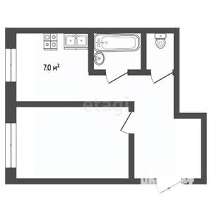 1-к квартира, вторичка, 34м2, 8/9 этаж