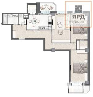3-к квартира, вторичка, 95м2, 6/19 этаж