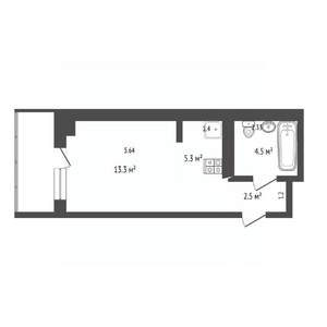 Студия квартира, вторичка, 31м2, 7/10 этаж