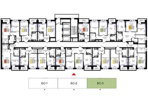 2-к квартира, вторичка, 55м2, 24/25 этаж