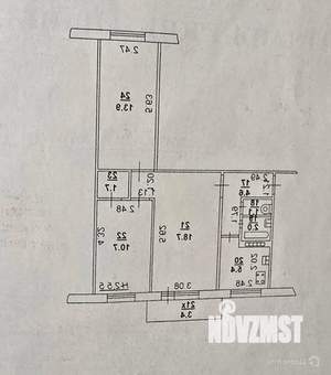 3-к квартира, вторичка, 58м2, 3/5 этаж