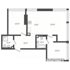 2-к квартира, вторичка, 72м2, 5/5 этаж