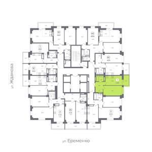 1-к квартира, вторичка, 41м2, 13/24 этаж