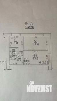 2-к квартира, вторичка, 39м2, 1/5 этаж