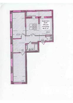 3-к квартира, вторичка, 86м2, 8/23 этаж