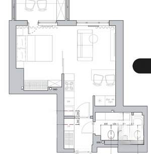 1-к квартира, вторичка, 36м2, 20/20 этаж