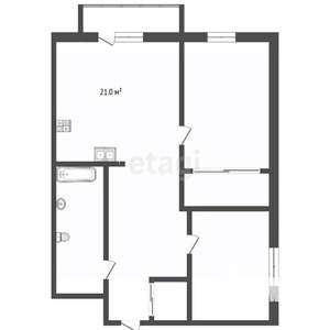 2-к квартира, вторичка, 72м2, 17/20 этаж