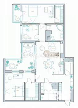 3-к квартира, вторичка, 172м2, 13/17 этаж