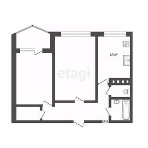 2-к квартира, вторичка, 51м2, 5/9 этаж