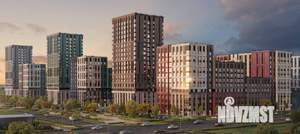 2-к квартира, строящийся дом, 64м2, 17/20 этаж