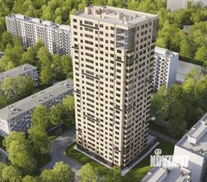 2-к квартира, строящийся дом, 74м2, 22/25 этаж