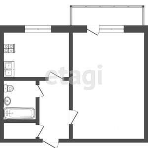 1-к квартира, вторичка, 22м2, 6/9 этаж