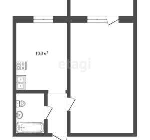 1-к квартира, вторичка, 31м2, 5/8 этаж