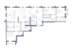 4-к квартира, вторичка, 223м2, 4/7 этаж