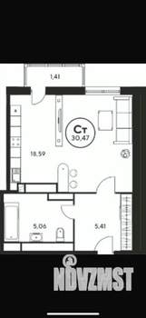 Студия квартира, вторичка, 31м2, 11/25 этаж