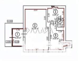 1-к квартира, вторичка, 40м2, 4/10 этаж