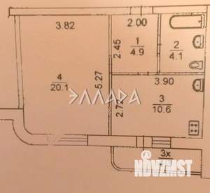 1-к квартира, вторичка, 45м2, 5/10 этаж