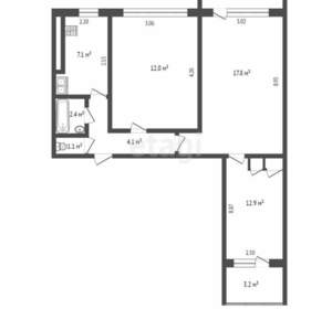 3-к квартира, вторичка, 60м2, 3/9 этаж
