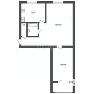 2-к квартира, вторичка, 50м2, 6/9 этаж