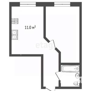 1-к квартира, вторичка, 41м2, 16/25 этаж