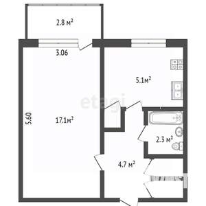 1-к квартира, вторичка, 22м2, 3/9 этаж