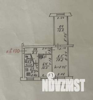 3-к квартира, вторичка, 58м2, 5/5 этаж