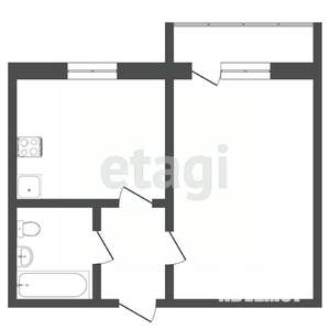 1-к квартира, вторичка, 38м2, 5/17 этаж